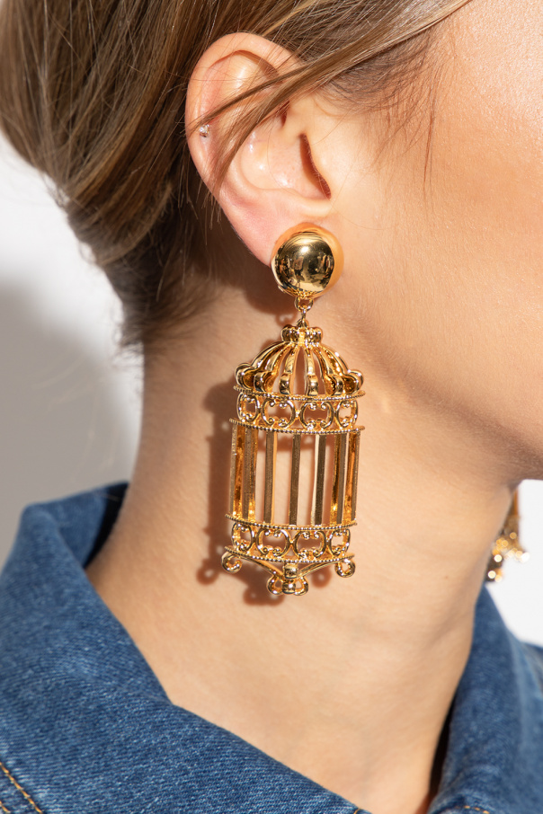 アクセサリーその他 MOSCHINO COUTURE Woman Brooches Gold 91788402 0607 Vintage MOSCHINO COUTURE Massive Buttons Needle Hem Stitches